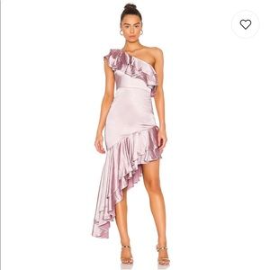 Lovers + Friends: Giuseppina Ruffle Gown - Pink